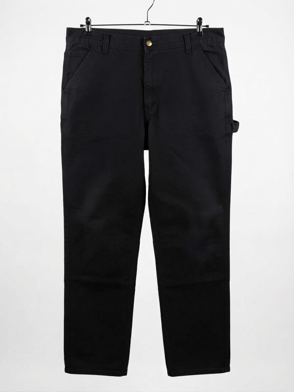 Carhartt B11 Loose Fit Washed Duck Utility Work Pants in black